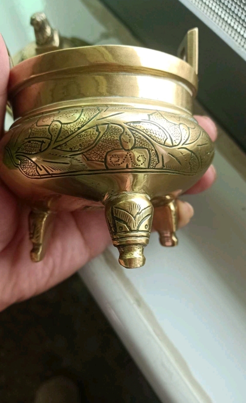 古玩銅器銅爐真品鑒賞圖