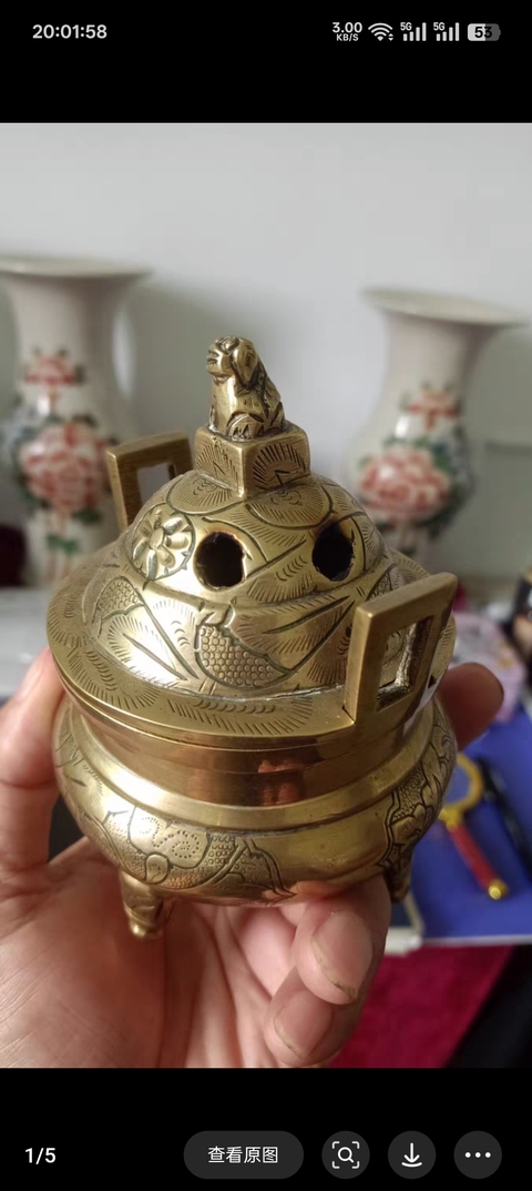 古玩銅器銅爐真品鑒賞圖