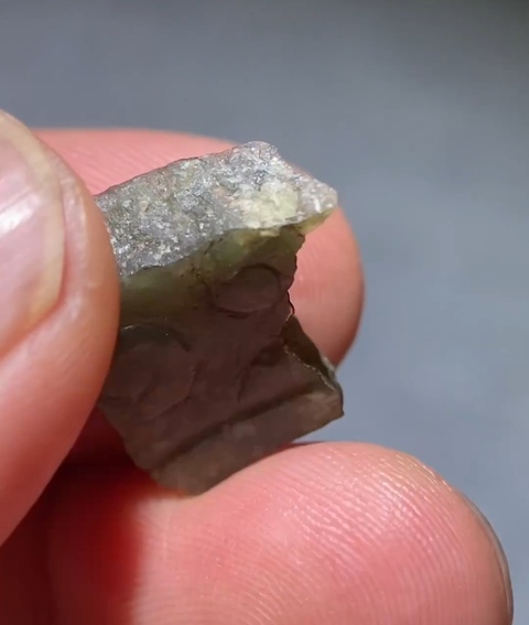 古玩玉器玉谷紋環殘片真品鑒賞圖