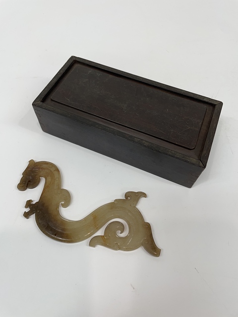古玩玉器和田玉雕“s”形龍佩真品鑒賞圖
