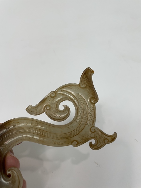 古玩玉器仿古做舊玉龍型件真品鑒賞圖