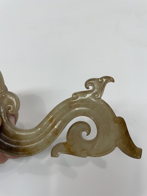 古玩玉器仿古做舊玉龍型件真品鑒賞圖