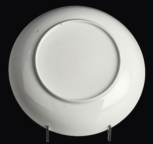 古玩陶瓷清乾隆 青花山水紋盤真品鑒賞圖