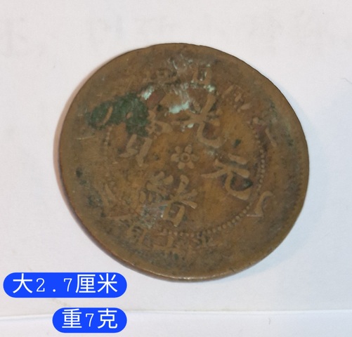古玩錢幣江南省造光緒元寶真品鑒賞圖