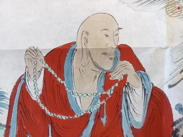 古玩字畫范揚(yáng)款寫意人物真品鑒賞圖