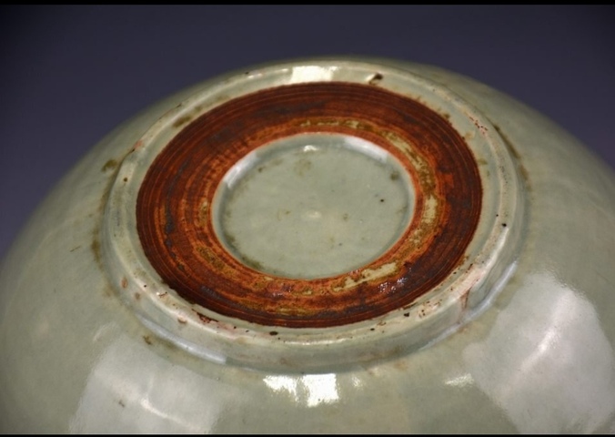 古玩陶瓷明代青釉碗真品鑒賞圖