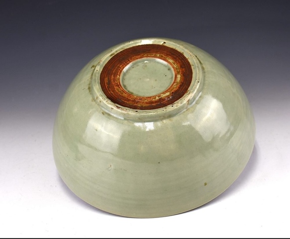 古玩陶瓷明代青釉碗真品鑒賞圖