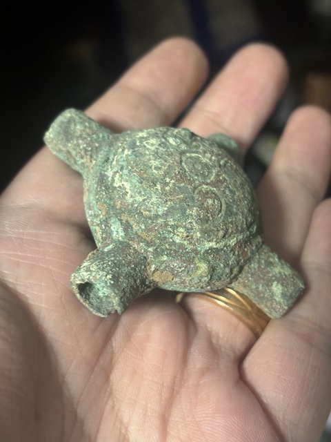 古玩銅器西周·風火輪紋節約真品鑒賞圖