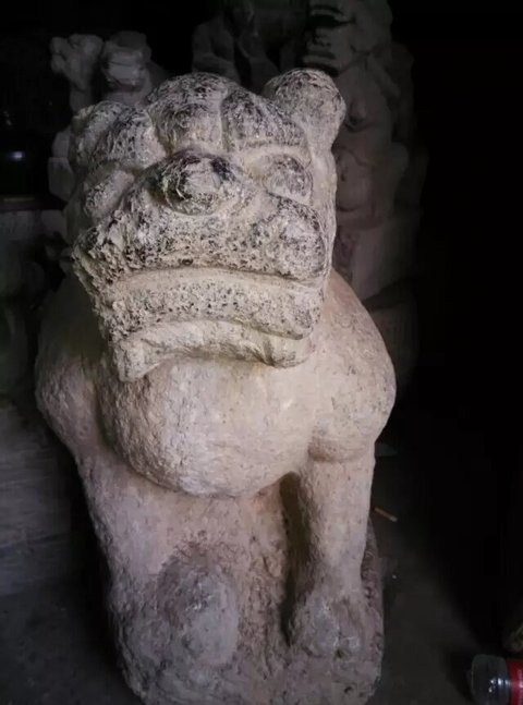 古玩雜項石獅真品鑒賞圖