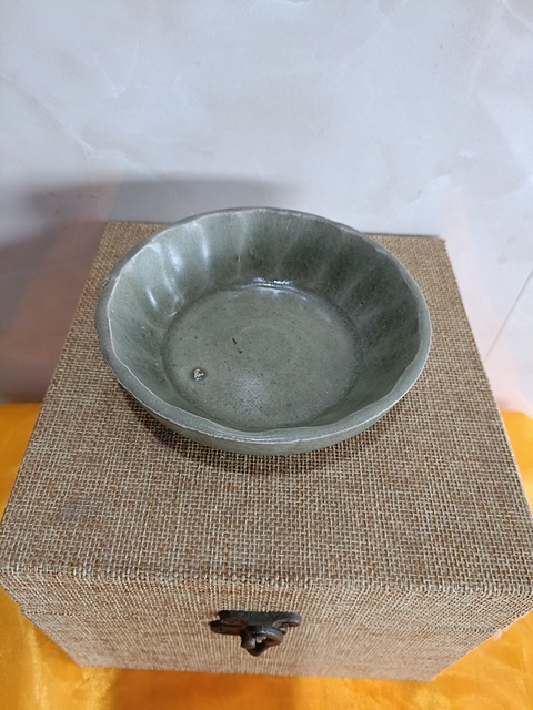 古玩陶瓷元代龍泉青瓷蔗段洗拍賣，當前價格5980元