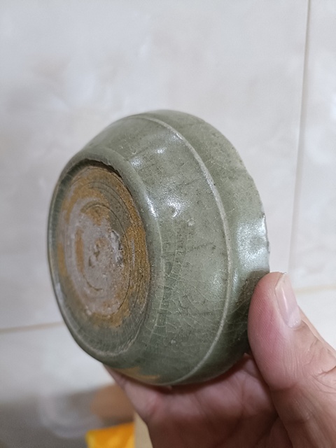 古玩陶瓷元代龍泉青瓷蔗段洗拍賣，當前價格5980元