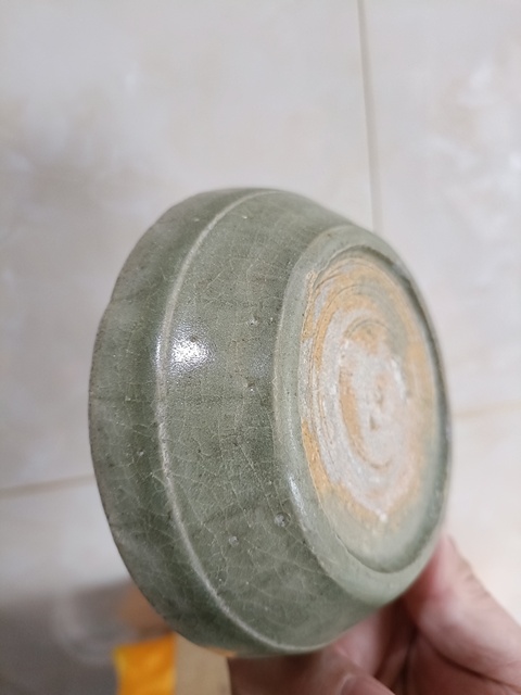 古玩陶瓷元代龍泉青瓷蔗段洗拍賣，當前價格5980元