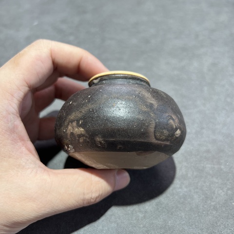 古玩陶瓷元-明福建窯口茶入真品鑒賞圖
