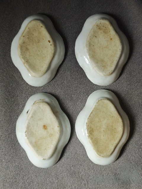 古玩陶瓷粉彩花鳥紋碟4個拍賣，當前價格150元
