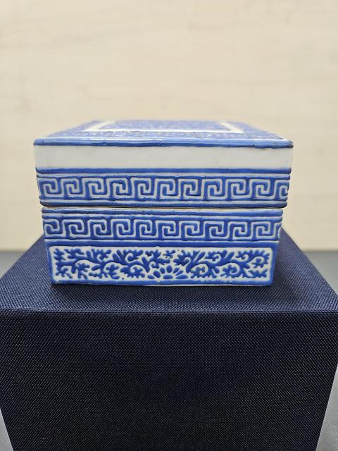 古玩陶瓷料彩蓋盒真品鑒賞圖