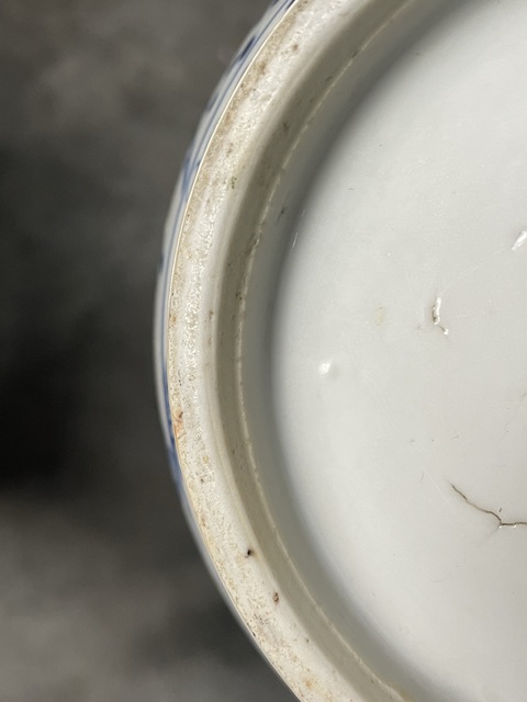 古玩陶瓷青花童子抱瓶圖天球瓶真品鑒賞圖