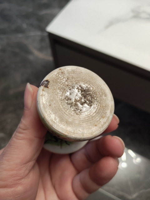 古玩陶瓷粉彩水盂真品鑒賞圖