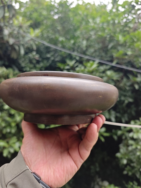 古玩銅器清晚期砵式爐真品鑒賞圖