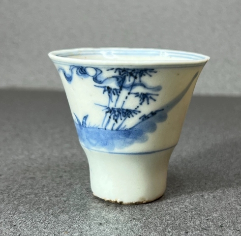 古玩陶瓷青花杯真品鑒賞圖