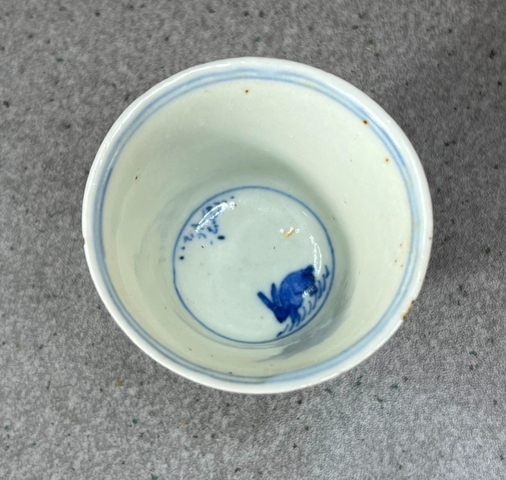 古玩陶瓷青花杯真品鑒賞圖
