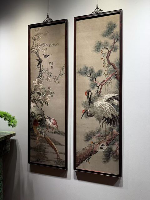 古玩雜項刺繡真品鑒賞圖