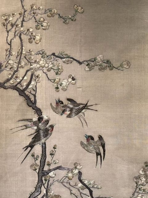 古玩雜項刺繡真品鑒賞圖