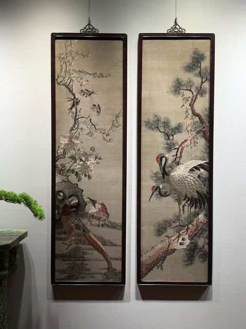 古玩雜項刺繡真品鑒賞圖