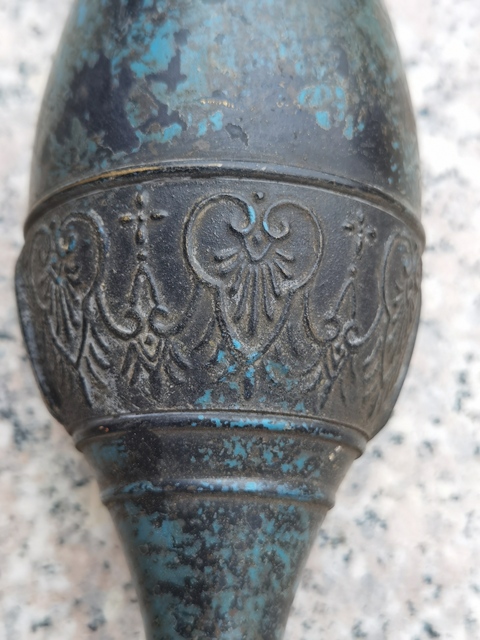 古玩銅器銅柳葉瓶真品鑒賞圖