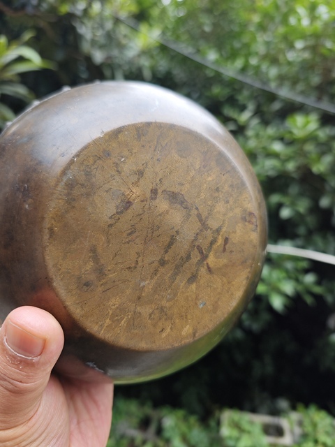 古玩銅器乳釘紋砵式爐 銅爐 宣德爐真品鑒賞圖