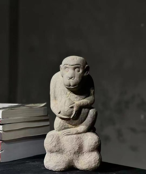 古玩雜項石猴真品鑒賞圖