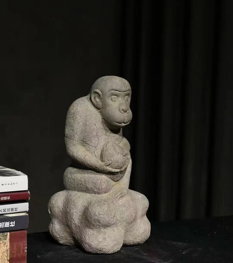 古玩雜項石猴真品鑒賞圖