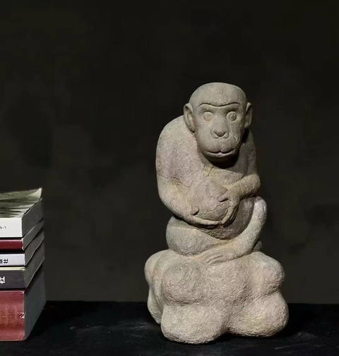 古玩雜項石猴真品鑒賞圖