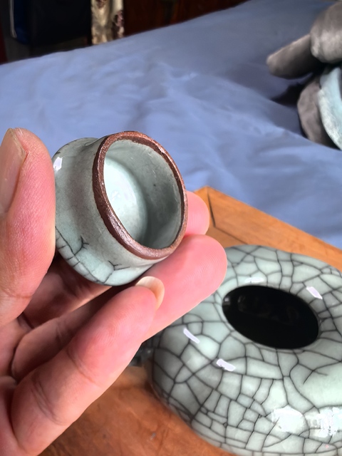 古玩陶瓷可以喝茶真品鑒賞圖