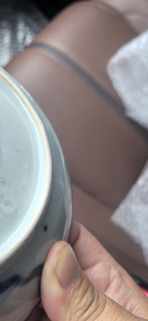 古玩陶瓷過墻龍紋青花盤真品鑒賞圖