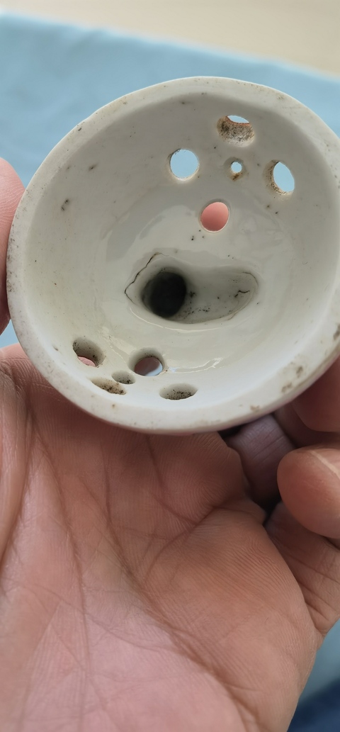 古玩陶瓷民國解放初粉彩侍女人物香薰爐真品鑒賞圖