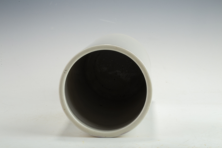 古玩陶瓷民國·粉彩人物故事紋帽筒真品鑒賞圖