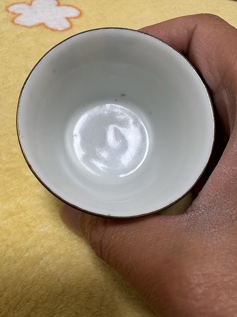 古玩陶瓷青花壽字杯真品鑒賞圖