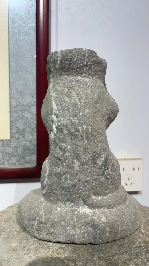 古玩雜項猴子頂燈真品鑒賞圖