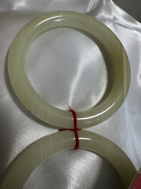 古玩玉器天然阿富汗玉手鐲真品鑒賞圖