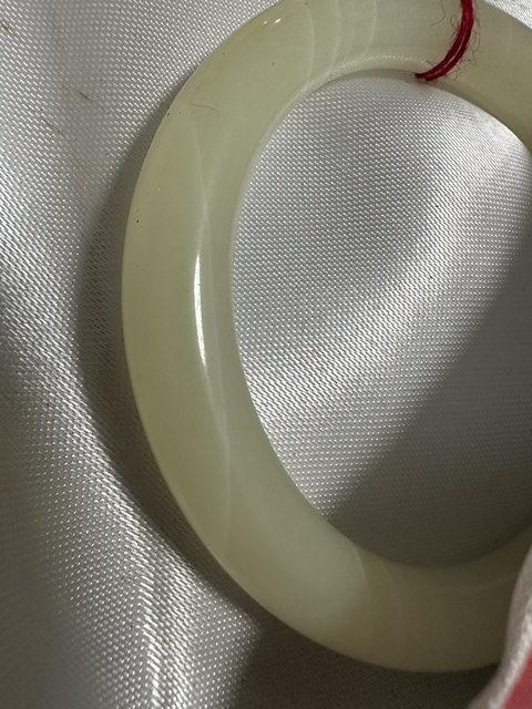 古玩玉器天然阿富汗玉手鐲真品鑒賞圖