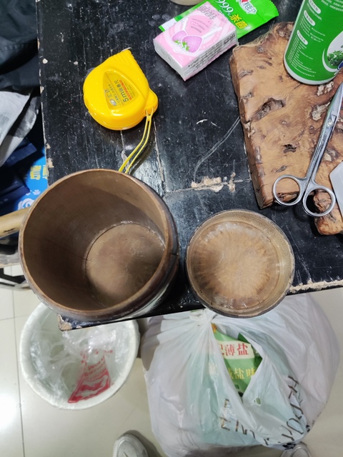 古玩雜項竹雕茶葉罐真品鑒賞圖