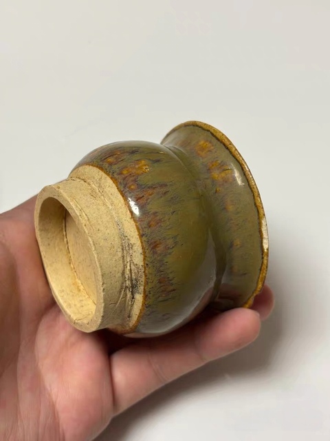 古玩陶瓷茶葉末釉爐真品鑒賞圖