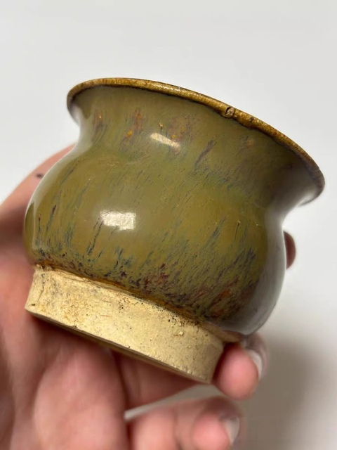 古玩陶瓷茶葉末釉爐真品鑒賞圖