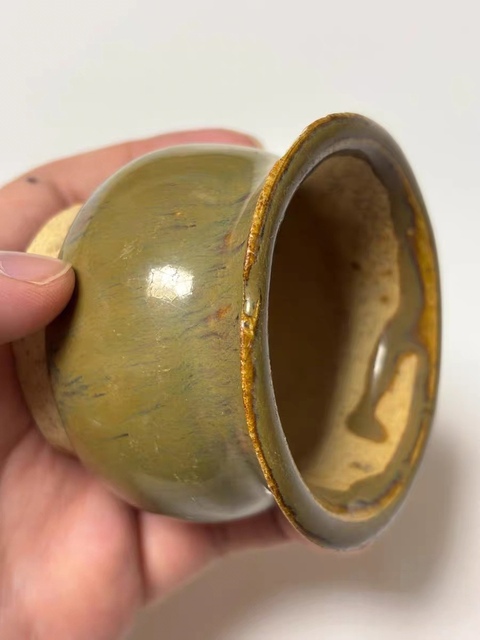 古玩陶瓷茶葉末釉爐真品鑒賞圖