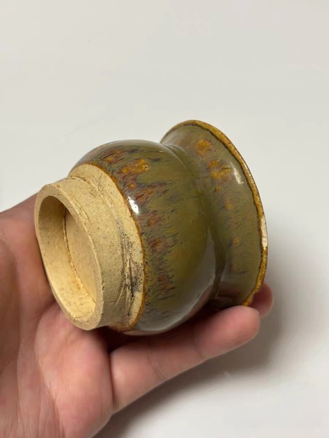 古玩陶瓷茶葉末釉爐真品鑒賞圖