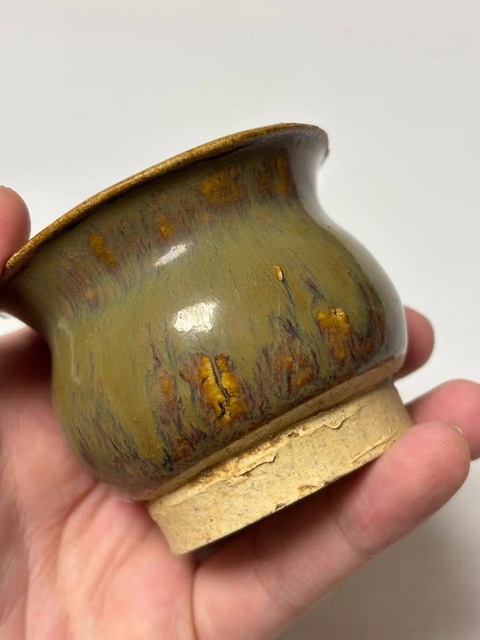 古玩陶瓷茶葉末釉爐真品鑒賞圖