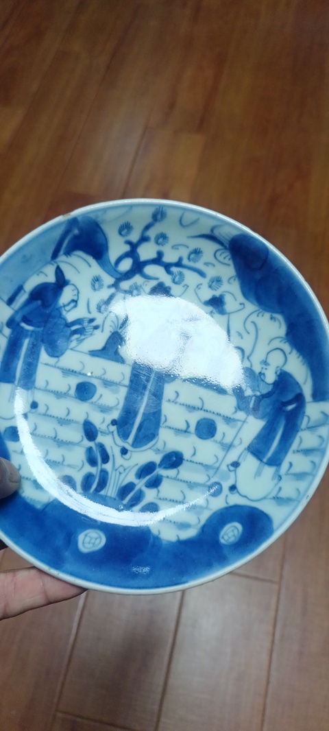古玩陶瓷清雍正 青花三星盤真品鑒賞圖