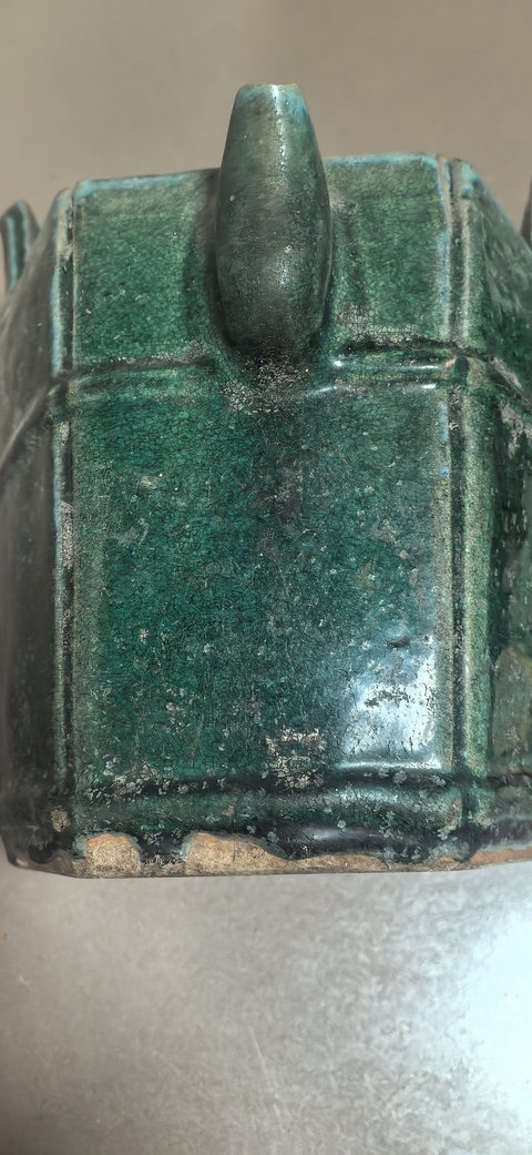 古玩陶瓷綠釉水器真品鑒賞圖