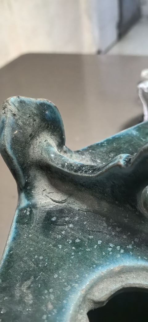 古玩陶瓷綠釉水器真品鑒賞圖