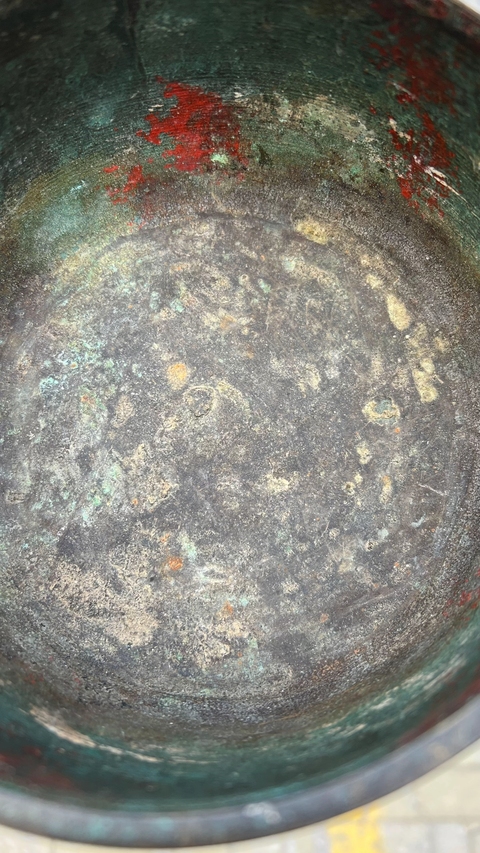 古玩銅器銅缽式爐真品鑒賞圖